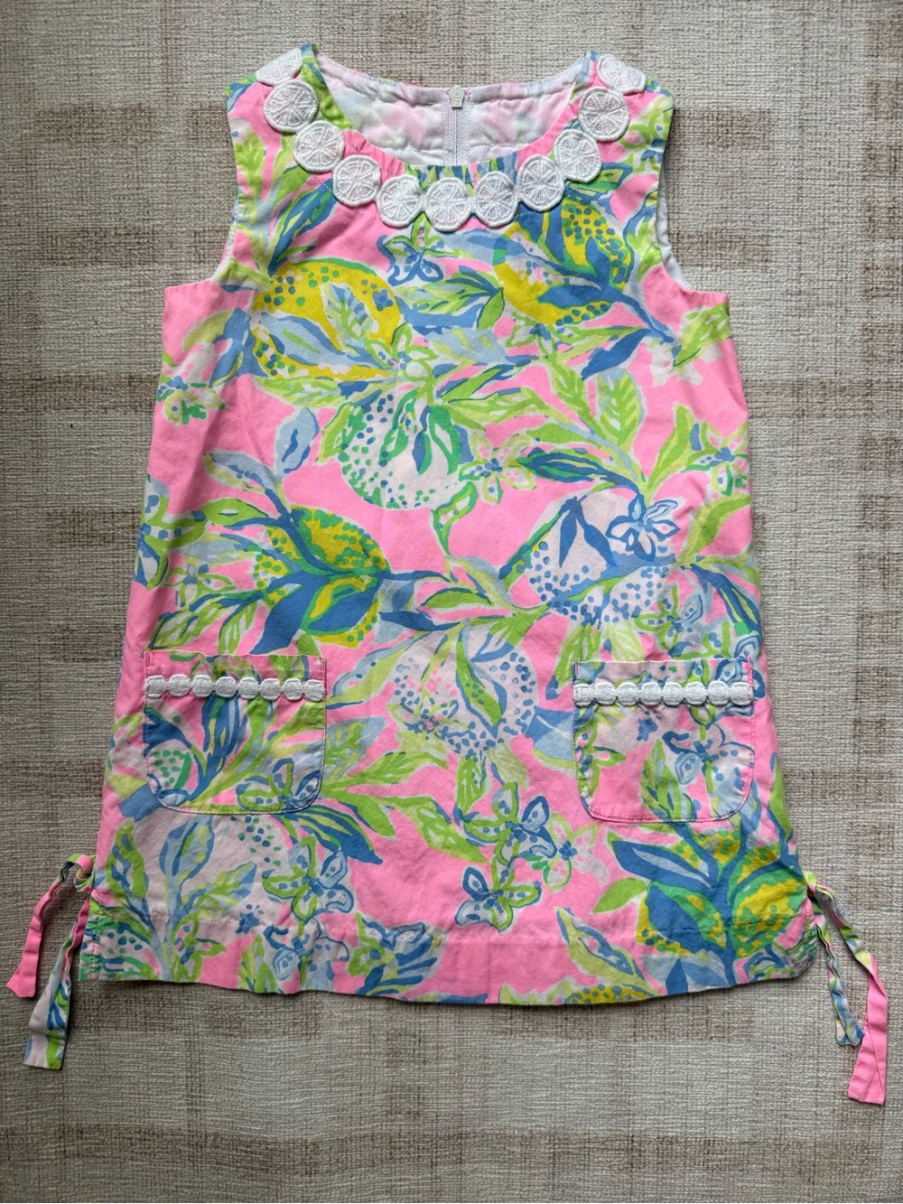Lilly Pulitzer Toddler Pink Multicolor Floral Shift Dress